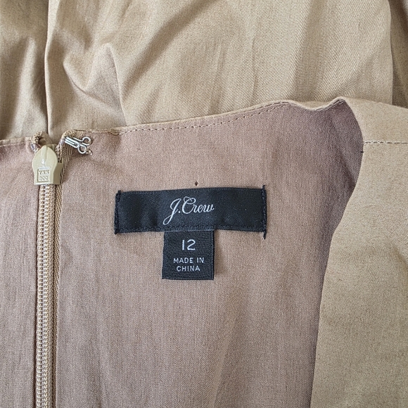 J.crew khaki midi belted dress size 12 - Picture 6 of 8